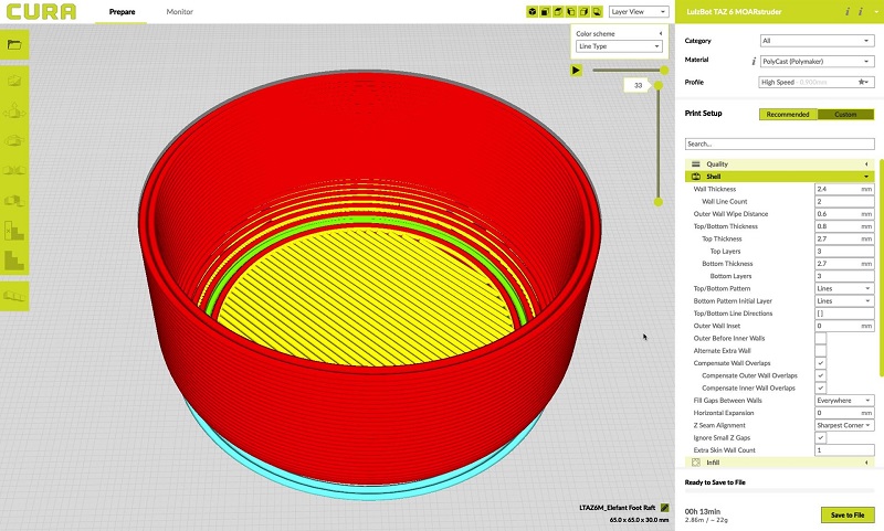 Thick Wall Layers